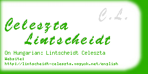celeszta lintscheidt business card